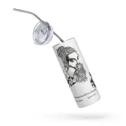 Stainless steel tumbler with Tamil Thirukural