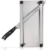 Meat Slicer Stainless Steel Jerky Maker Cutting Board with 10-Inch Professional Slicing and Carving Knife
