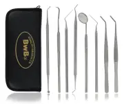 Dental Tool Kit Teeth Hygiene Picks Mirror Scaler Tartar Calculus Plaque Remover