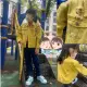 【台灣賣家24H出貨】兒童牛仔外套 男女童造型牛仔外套 黃色牛仔外套 刷破造型牛仔外套 夾克造型外套 兒童牛仔外套