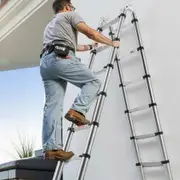 Telescoping Ladder A-Frame Stainless Steel 4985 mm Extension Ladders