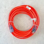 50' 16 Gauge Light Duty Orange Extension Cord with Lighted Ends