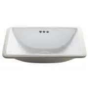 Kraus KCU-241 White Elavo 20-7/8" Ceramic Undermount Bathroom Sink With Overflow