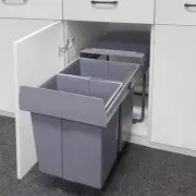 Dual Pull-Out Trash Can Under Cabinet 42 Quart 10.6 Gallon