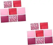 Tofficu 2sets Valentine's Day Lettering Film Express Glitter Heat Transfer Vinyl Removable Adhesive Vinyl Cardstock Tape Bright Bundle Foil Sticker Patrick S Day Transparent Image 8sheets*2