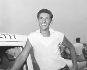 Richard Petty Stands Next To His Father Lee Petty�S Car Old Racing Photo