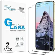 KATIN [2 Pack] Screen Protector for Samsung Galaxy S24 5G 6.2-inch Tempered Glass, Ultrasonic Fingerprint Compatible, HD Clear, Bubble Free, 9H Hardness, Case Friendly