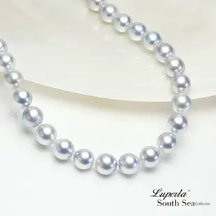 大東山珠寶 真多麻天然日本海水珍珠項鍊 天然銀色珍珠項鍊 7.4-7.8mm