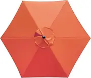 Sunnyglade 7.5ft Patio Umbrella Replacement Canopy Market Umbrella Top Outdoor Umbrella Canopy with 6 Ribs