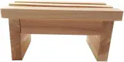 Alipis Wooden Step Stool One Step Stool Ergonomic Foot Rest Bedside Stool Wooden Plant Stand Riser for Bathroom Kitchen Garden
