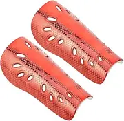 MOBUTOFU 1 Pair Shin Guards for Soccer Comfortable Calf Protective Gear for Youth and Adults Easy Install Electroplated Design Cushion Protection for Football Games