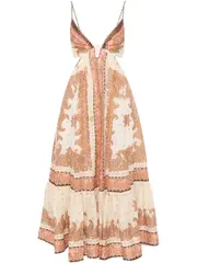 [Zimmermann] Zimmermann-Abito Lungo Maxine Plunge-Donna 1