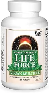 SOURCE NATURALS Life Force Vegan Multiple Tablet, 60 Count