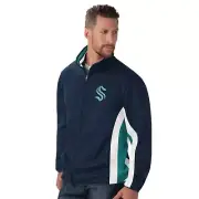 NHL Seattle Kraken G-III Power Forward Jacket Track Jacket Tracksuit Top
