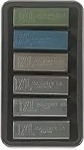 Derwent XL Tinted Graphite Drawing Blocks, Set of 6, Professional Quality, 2302010 - Multi-Colour