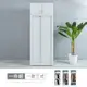 【時尚屋】[UF10]維也納3x7尺白色木心板推門一款三式被櫥衣櫃UF10-3611+3611-1-免運費/免組裝/推門衣櫃