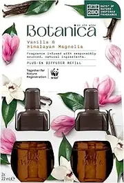 Botanica by Air Wick Vanilla & Himalayan Magnolia Plug-in Twin Refill 2 x 22mL