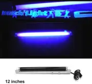 NEW BLACK LIGHT FIXTURE W BULB 12" party lights lamps GLOW IN DARK halloween