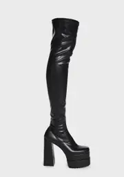 [Lamoda] Black What A Dream Knee High Boots