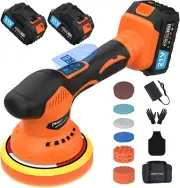 Cordless Car Buffer Polisher, Car Polishing Kit with 21V 2 X 4.0Ah Batteries, Or