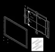 SIMRAD DASH MOUNT KIT GO9 XSE/VULCAN 9 000-13699-001