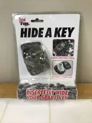 Hide a Key Fake Rock : Geocache : Garden Rock with Hidden Plastic Insert : New