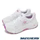 Skechers 慢跑鞋 Max Cushioning Arch Fit 女鞋 寬楦 白 粉 支撐 避震 厚底 運動鞋 128928WWPK