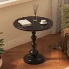 Small Accent Pedestal Table Round Side Table Casual Table Couch Table Coffee
