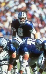 Classic Sports Prints - Dallas Cowboys Troy Aikman - Canvas Print Ready2Hang