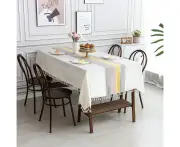 Washable Tablecloth Cotton Linen Washable Tablecloth Elegant Table Linen Linen Tablecloth For Home Kitchen Dining Table Decoration