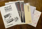 Talking Whiz Kid VTech Manual and leaflets ONLY 1986- Clean! No writing!