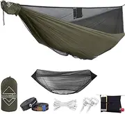 onewind Camping Hammock with Mosquito Net Tree Straps Ridgeline Double Portable XL Lightweight Nylon