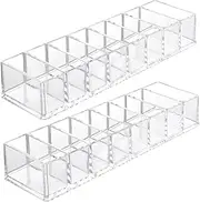 2Pcs Multi Function Cable Organizers Transparent Cord Box with Compartments Convenient Storage for Household Chargers Data Cables and Power Strips
