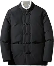 [Generic] Chinese Style Warm Jacket Men's Cotton-Padded Jacket Winter Tang Suit Plate Buckle Thickened Cotton-Padded Jacket