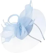 [CALLARON] Hat for Women Elegant Mesh Headband Tea Party Accessory Light Weight Durable Bridal Headdress for Weddings Banquets