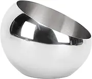 Serving Bowl Oblique Mouth 304 Stainless Steel Easy Cleanup Safe Multifunctional Polished Seasoning Bowl for Kitchen (Stainless Steel)