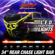 Brake Tail Rear Chase Light Bar Warning Strobe Flashing Steady - 34 Inch 32W