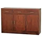 PARIS SOLID MAHOGANY BUFFET TABLE/ SIDEBOARD 3 DRAWERS 3 DOORS MAHOGANY 138 CM