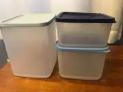 New Tupperware 3 piece container storage set