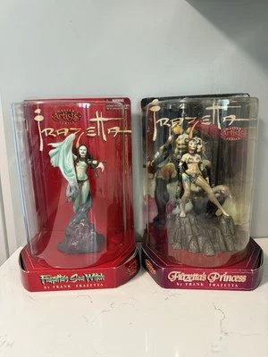 1990's Frazetta's SEA WITCH & PRINCESS Statues By Frank Frazetta Artist NIB