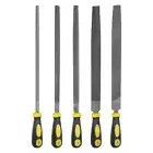 5pcs Metal File Set 12" High Carbon Steel Hand Rasp Files with Plastic Handle