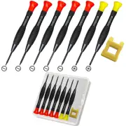 8PCS Precision Screwdriver Set With Case, Magnetic Flathead Phillips Small Sc...