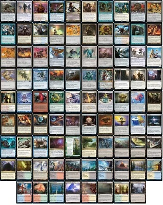 Commander Urtet Myr Deck - 5 Color Artifact - Powerful - EDH - 100 Card - MTG!!