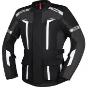 Evans-ST 2.0 Waterproof Touring Black Grey White Textile Motorcycle Jacket