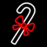 Candy Cane 70cm Rope Light Motif
