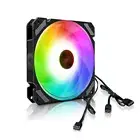 COOLMOON ARGB Cooling Fan Temperature Control 5V Computer Cooler RGB Case Fan