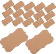 KALLORY 100pcs Paper Business Cards Blank Cards Rounded Corners for Writing Printing Event Invitations
