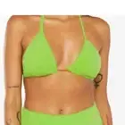Savage X Fenty Fluff It Up Green Triangle Bra