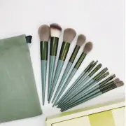 13pcs/set Blush Brush Set Soft Bristles Ergonomic Plastic Smooth Surface