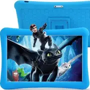Kids Tablet Android 11 4GB RAM 64GB ROM Dual Camera 10.1 Inch Educational Games Pre Installed Parental Control Learning Fun Tech